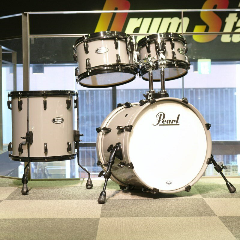 Pearl Masters Maple 4pc Drum Kit - #859 Putty Grey [BD18，TT10&12，FT14，THL-1030×2]【店頭展示特価品】 ドラムセット (ドラム)