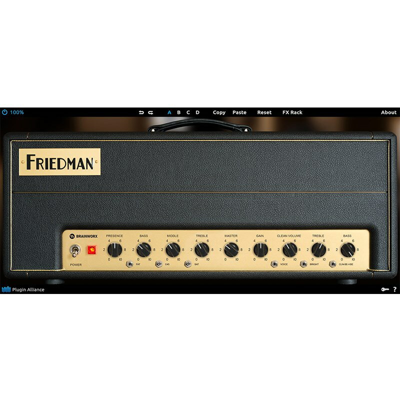 Plugin Alliance Friedman BE-100(オンライン納品)(代引不可) プラグインソフト アンプシミュレーター (DTM)