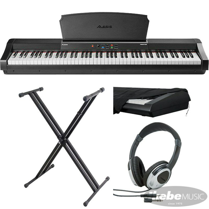 ALESIS PRESTIGE 入門セットB 電子ピアノ ポータブルタイプ (電子ピアノ・その他鍵盤楽器)