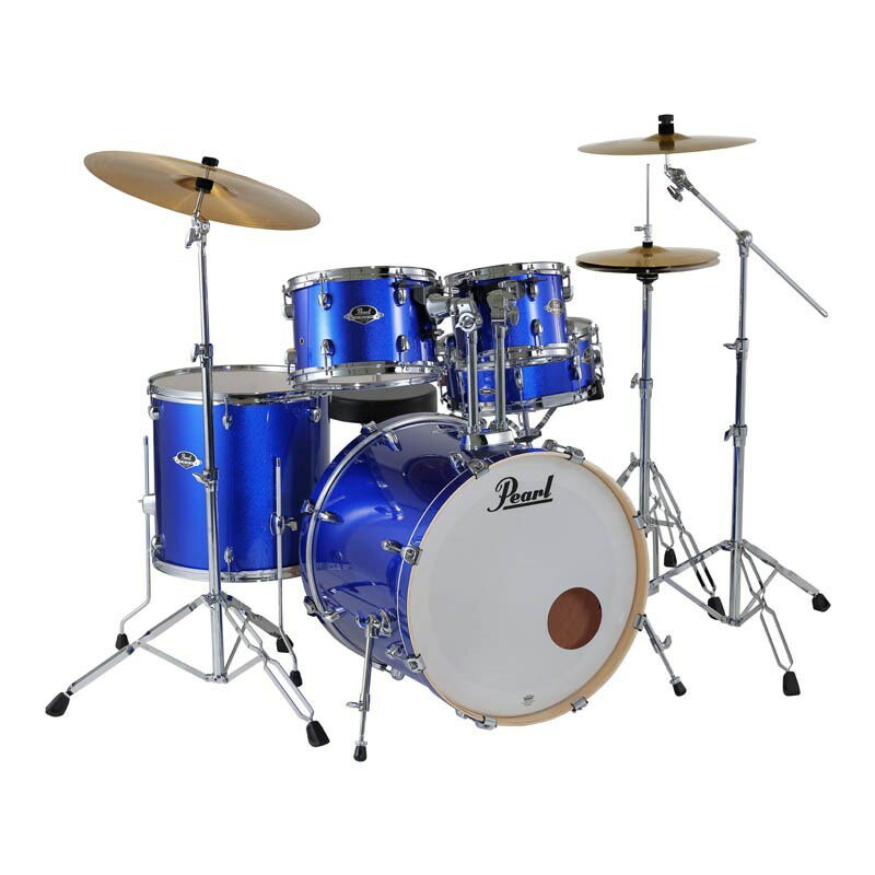 Pearl EXX725S/CN #717 [EXPORT スタンダードサイズドラムセット / High Voltage Blue]【シンバル＆ハードウェア＆スティック付属】 ドラムセット (ドラム)