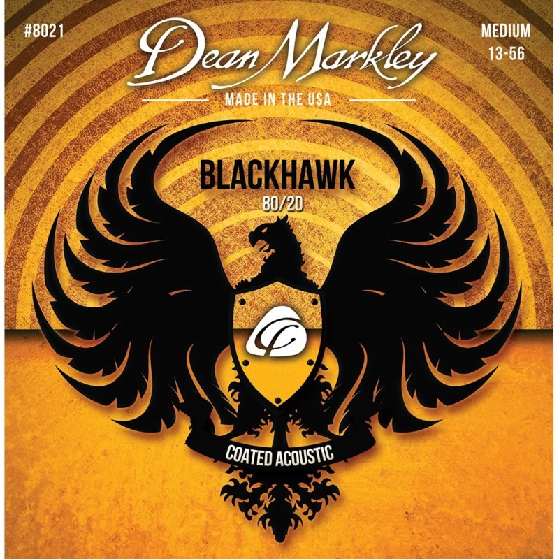 Dean Markley Black Hawk Coated Acoustic 80/20 Bronze MED 13-56 [#8021] 【特価】 弦 アコギ弦 (楽器アクセサリ)