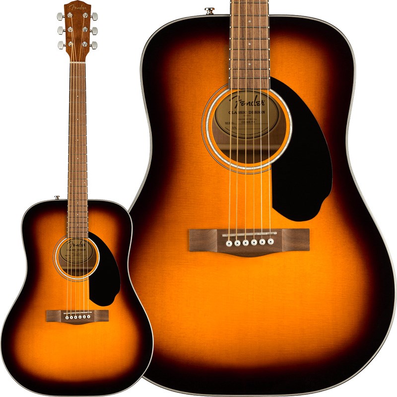 Fender Acoustics Limited Edition CD-60S Exotic Flame Maple (Sunburst) 【お取り寄せ】 アコースティックギター (アコースティック エレアコギター)