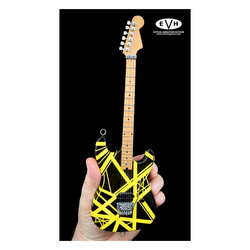 OFFICIAL EDWARD VAN HALEN MINI GUITARS EVH MINI GUITARS (Black and Yellow) Bumblebee [オフィシャル・ミニチュアEVHレプリカ・ギター] その他楽器アクセサリ (楽器アクセサリ)