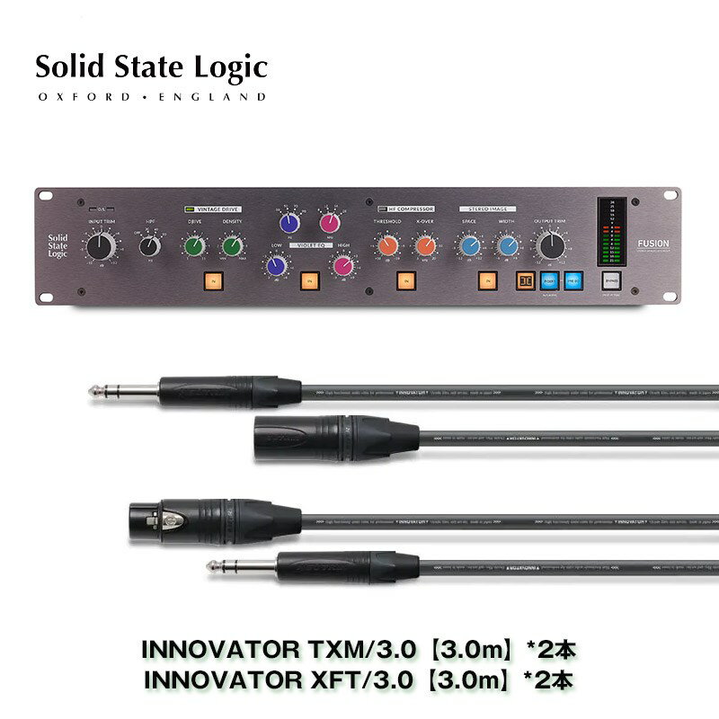SSL(Solid State Logic) Fusion+Oyaide INNOVATOR高品位ケーブル4本セット【3.0m】(TRS-XLR Male) (XLR Female-TRS)…