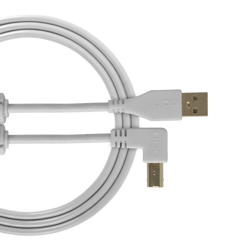 UDG Ultimate Audio Cable USB 2.0 A-B White Angle