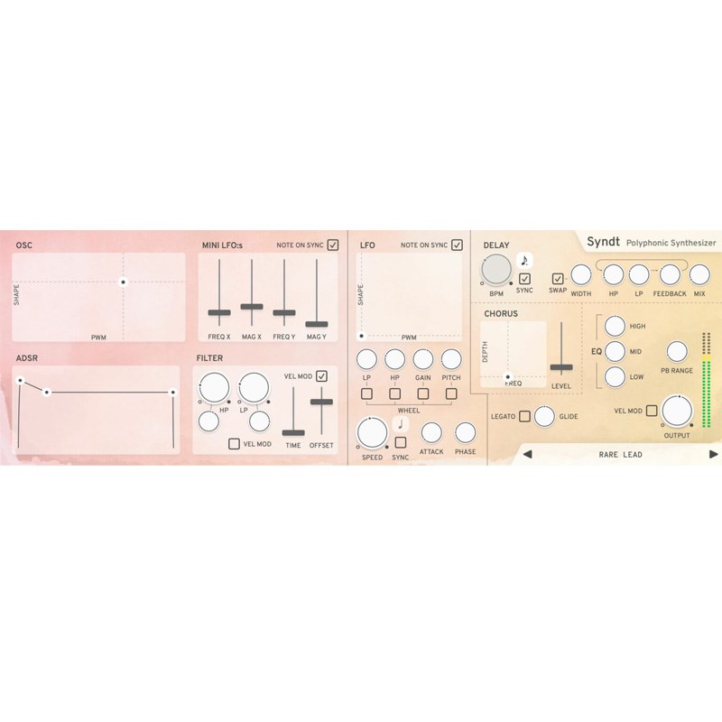Klevgrand Syndt(ポリフォニック・シンセサイザー)【オンライン納品専用】 ソフトウェア音源 シンセ音源 (DTM)