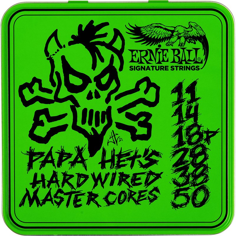 ERNIE BALL Papa Het's Hardwired Master Cores Strings #EB3821 [James Hetfield Signature Strings] 弦 エレキギター弦 (楽器アクセサリ)