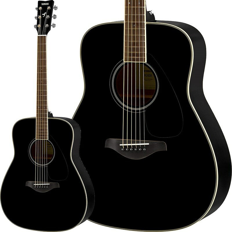 YAMAHA FG820 (Black) [SFG820BL02] アコースティックギター (アコースティック・エレアコギター)