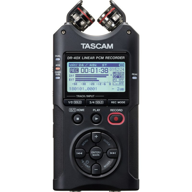あす楽 TASCAM DR-40X レコーダー・プレイヤー レコーダー (レコーディング)