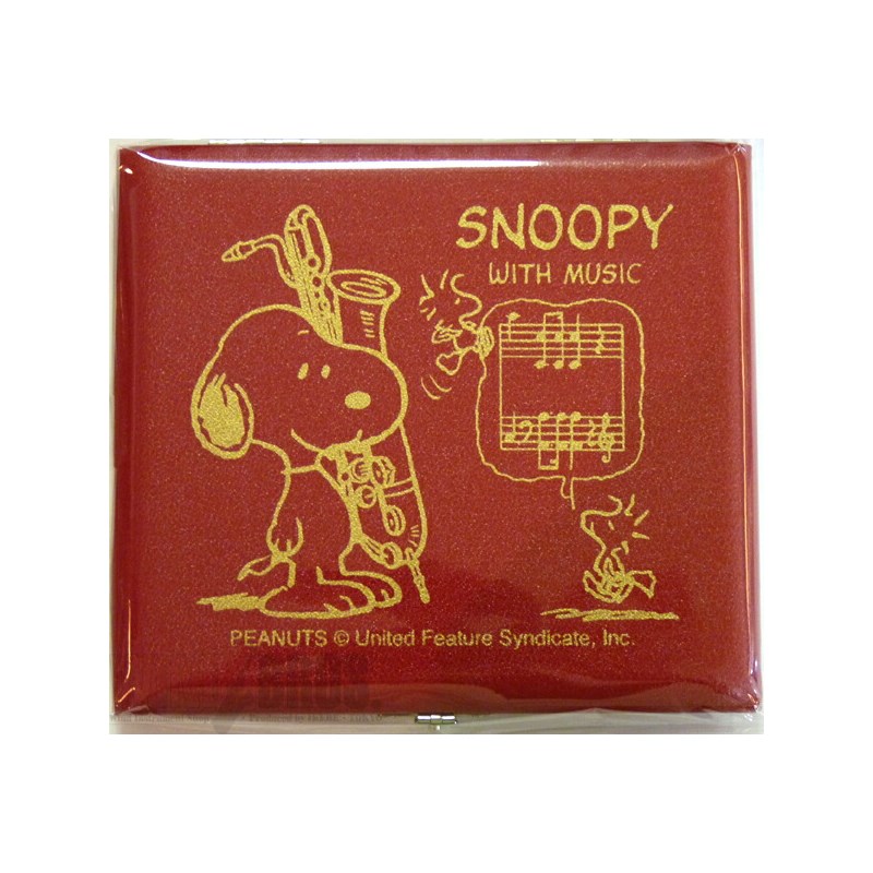 SNOOPY WITH MUSIC バリトンサックス用リードケース スヌーピー with ミュージック レッド&ゴールド 5枚入 [SBS-05R] サックス用アクセサリ リードアクセサリ (管楽器・吹奏楽器)