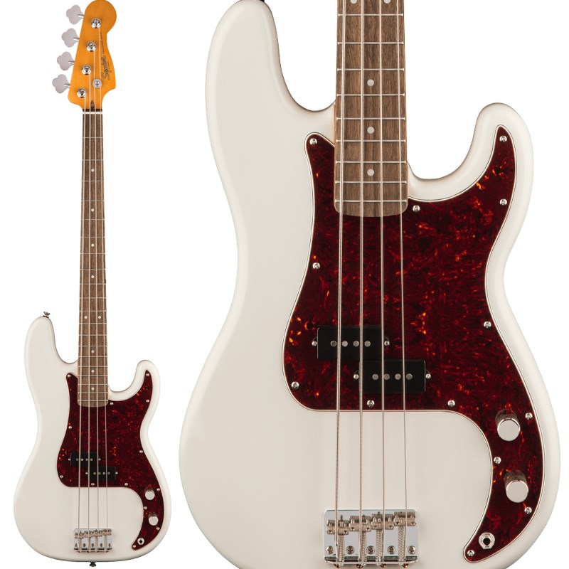 Squier by Fender Classic Vibe '60s Precision Bass Laurel Fingerboard (Olympic White) エレキベース PBタイプ (ベース)