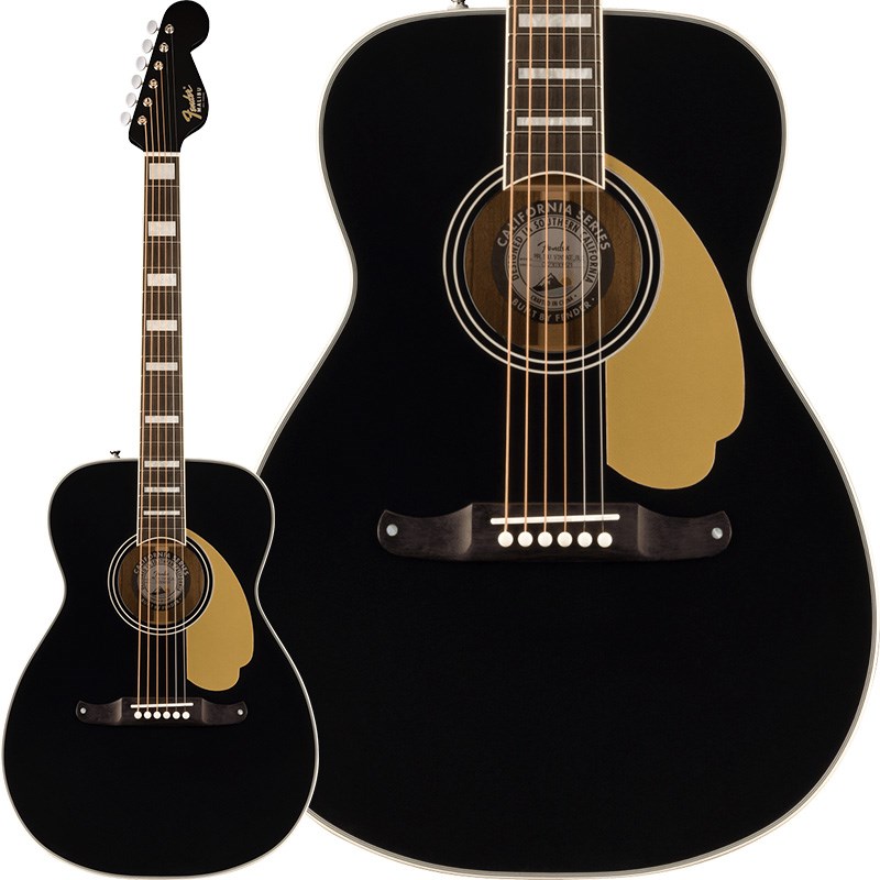 Fender Acoustics Malibu Vintage (Black) 【お取り寄せ】 エレアコギター (アコースティック・エレアコギター)