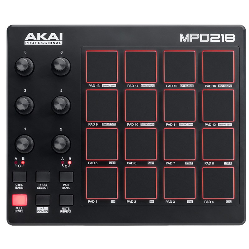 あす楽 AKAI 【デジタル楽器特価祭り】MPD218 (USB - MIDIパッドコントローラー) MIDI関連機器 MIDIパッド (DTM)