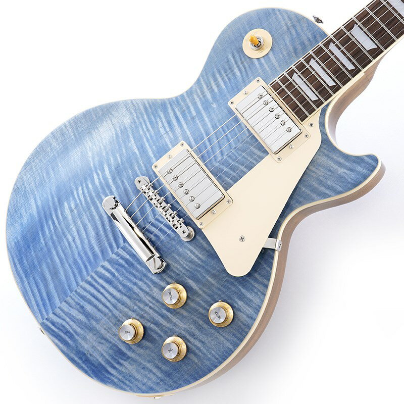 関連商品Gibson/Les Paul Models 商品一覧＞＞Gibson/新品 商品一覧＞＞エレキギター【220，000円〜420，000円】 商品一覧＞＞レスポールタイプ/Gibson 商品一覧＞＞Gibson Les Paul Standard '60s Figured Top (Ocean Blue) SN.217930372 レスポールタイプ (エレキギター)商品説明Gibson Les Paul Standard '60s Custom Color SeriesCustom Color Seriesは、1960年代のギブソンのクラシカルなカスタムカラーと、近年のリミテッドランに採用された人気カラーからインスピレーションを得て誕生したモデルであり、ギブソンファンの皆様に、エキサイティングなカラーのレスポール・スタンダードをお届けします。ギブソンの定番モデル「レスポール・スタンダード」が入荷！コチラは、AAフィギュア・メイプルトップやスリムテーパーのネックシェイプを採用した60's仕様採用モデルです。ウエイトリリーフを施さないソリッドボディに、握りやすいスリムテーパーのネックをジョイント。キャビティはトラディショナルモデルと同様に、基盤を使わず配線されており、コンデンサーはオレンジドロップが使われております。サウンドの要であるピックアップには、60s Burstbuckerを搭載。芯のあるクリーントーンはもちろん、歪ませても骨太でバランスの良いドライブサウンドを奏でてくれます。ギブソン王道のロックサウンドを求めるギタリストには是非ともオススメの1本です。是非この機会をお見逃しなく！Weight≒4.27kgハードケース付属商品詳細BodyMaterial: MahoganyTop: AA Figured MapleWeight Relief: NoneBinding: Single-ply Top and FretboardNeckNeck: MahoganyProfile: Slim TaperNut width: 1.695 / 43.05mmFingerboard: Indian RosewoodScale length: 24.75 / 628.65mmNumber of frets: 22Nut: Graph TechInlay: Acrylic TrapezoidsHardwareBridge: ABR-1 Tune-O-MaticTailpiece: Aluminum Stop BarTuners:Grover Rotomatics w/ Kidney ButtonsPlating:NickelElectronicsNeck pickup: 60s BurstbuckerBridge pickup: 60s BurstbuckerControls:2 Volumes， 2 Tones & Toggle Switch (Hand-wired with Orange Drop Capacitors)イケベカテゴリ_エレキギター_レスポールタイプ_Gibson_Les Paul Models_新品 SW_Gibson_新品 JAN:4570155996047 登録日:2024/03/31 エレキギター ギブソン レスポール