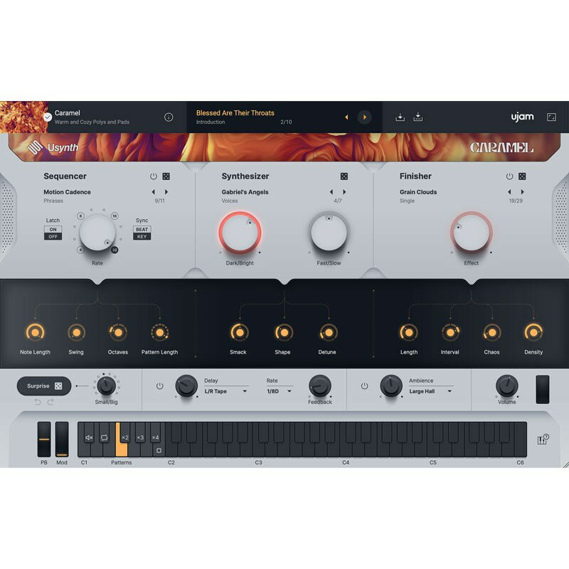 UJAM Usynth CARAMEL(オンライン納品)(代引不可) ソフトウェア音源 シンセ音源 (DTM)