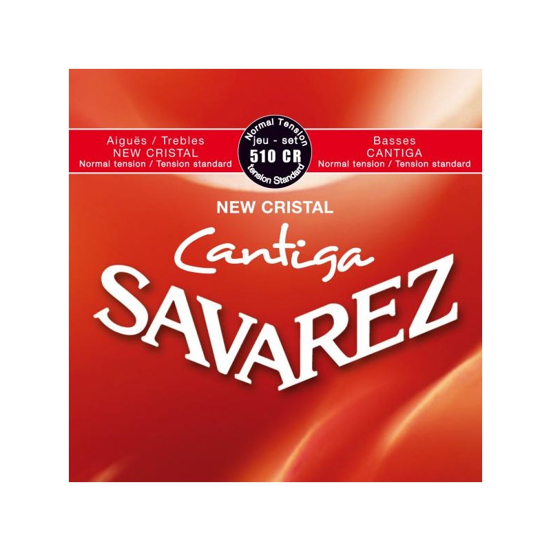 SAVAREZ NEW CRISTAL CANTIGA NORMAL TENSION 510CR 弦 クラシックギター弦 (楽器アクセサリ)