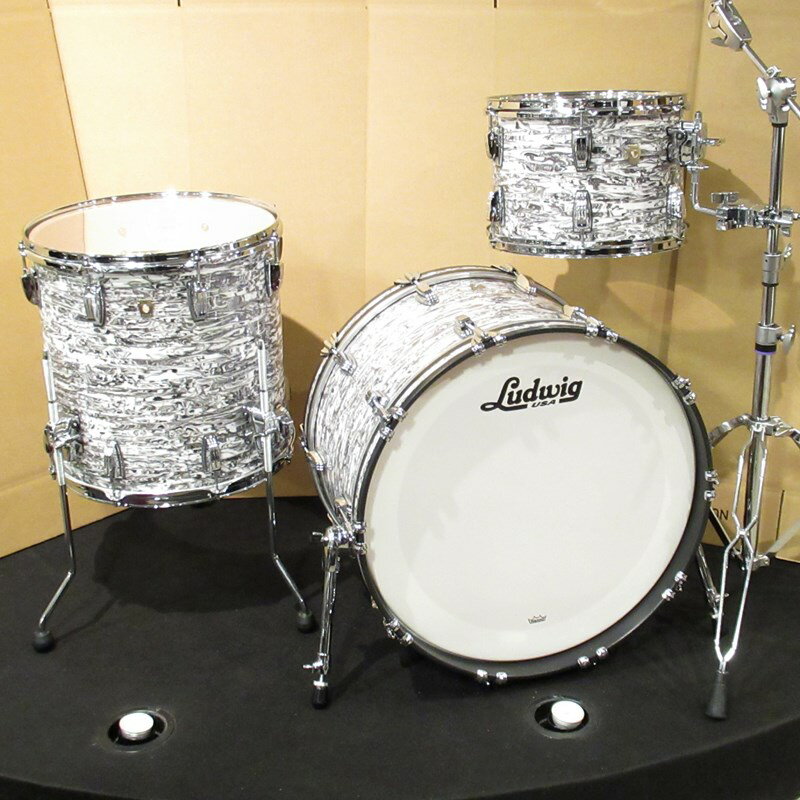 Ludwig L84233AXWAWC [Classic Maple 3pc Drum Kit - White Abalone Limited Edition -]【2024年限定カラー/全世界85台限定】 ドラムセット (ドラム)