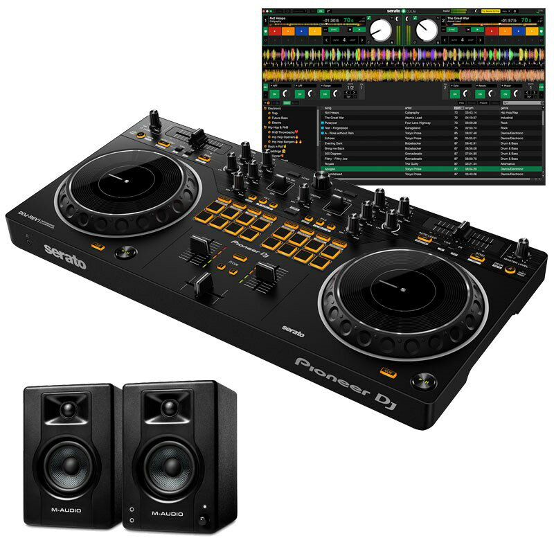 あす楽 Pioneer DJ DDJ-REV1 + BX3 スピーカーセット 【無償ダウンロード版Serato DJ Lite対応】 DJコントローラー (DJ機器)