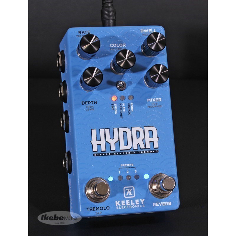 keeley HYDRA Stereo Reverb & Tremolo ギター用エフェクター 空間系 (エフェクター)