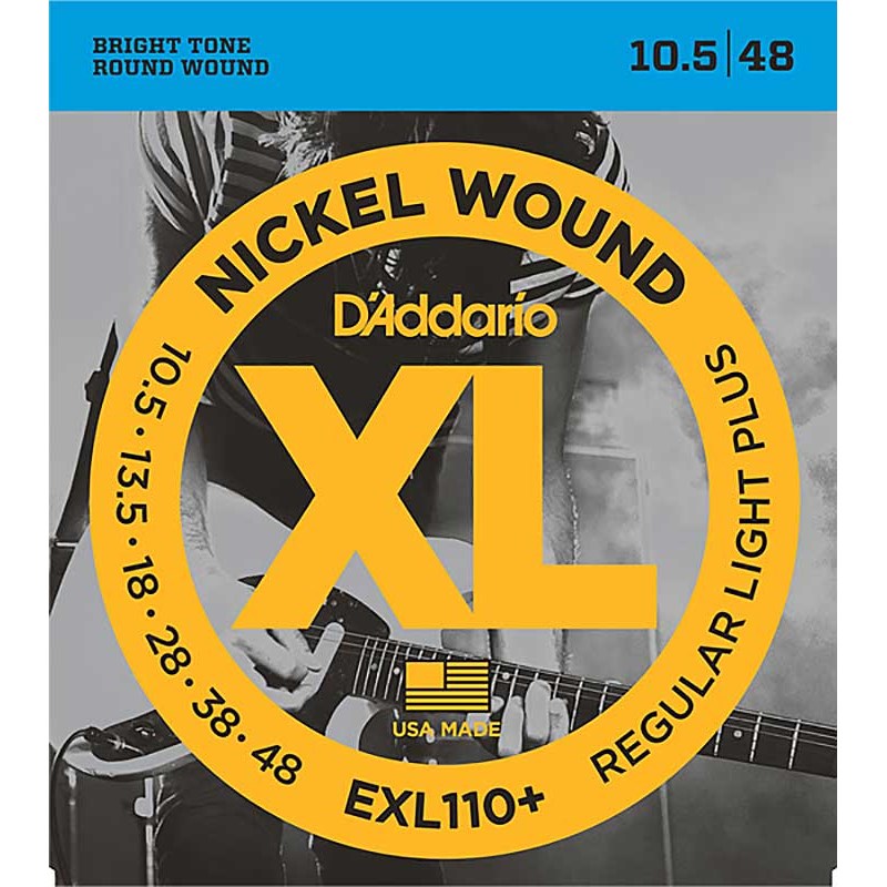 D’Addario XL Nickel Electric Guitar Strings EXL110+ (Regular Light Plus/10.5-48) 弦 エレキギター弦 (楽器アクセサリ)