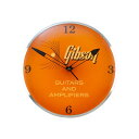 Gibson Vintage Lighted Wall Clock， Kalamazoo Orange [GA-CLK1] その他楽器アクセサリ (楽器アクセサリ)