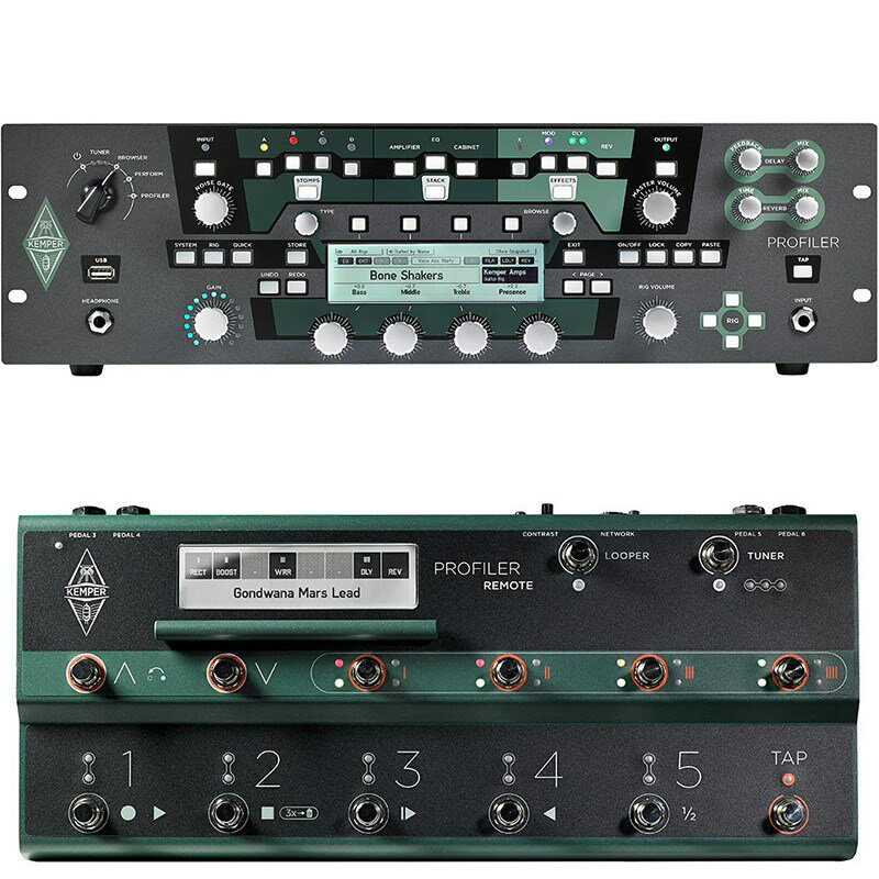 あす楽 KEMPER Profiler PowerRack + Remote SET ギターアンプ ヘッド (ギターアンプ・ベースアンプ)