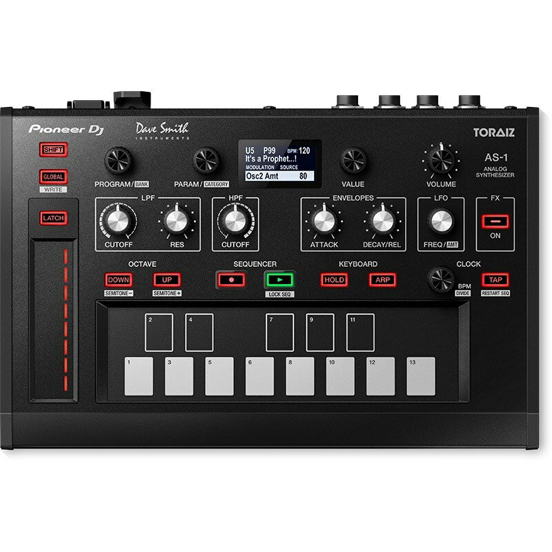 あす楽 Pioneer DJ ×Dave Smith Instruments TORAIZ AS-1 DJ用サンプラー・シンセ シンセサイザー・リズムマシン (DJ機器)