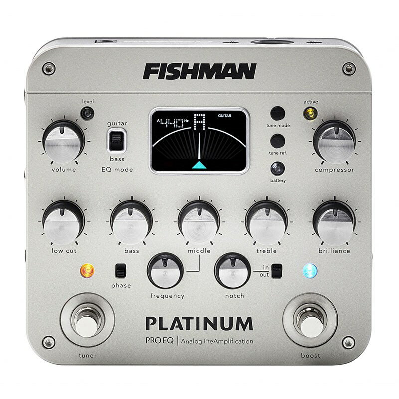 FISHMAN PLATINUM PRO EQ 【即納可能】 エレアコ用エフェクター アコギ用プリアンプ EQ (エフェクター)