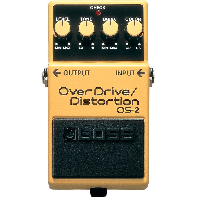 関連商品BOSS/Distortion ／ Overdrive ／ Fuzz 商品一覧＞＞BOSS/新品 商品一覧＞＞エフェクター【5，000円〜20，000円】 商品一覧＞＞ギター用エフェクター/歪み系/オーバードライブ/BOSS 商品一覧＞＞BOSS OS-2 (OverDrive/Distortion) ギター用エフェクター 歪み系 (エフェクター)商品説明OS-2はオーバードライブとディストーション、独立した2系統の歪み回路を1台に凝縮したドライブ・ペダルです。2つのキャラクターの単独使用はもちろん、ペダル内部で並列に接続されたオーバードライブとディストーションのキャラクターをCOLORコントロールにより自在にブレンド可能。芯のあるダイナミックな歪みを実現します。●SPEC●電源 006P（1個）、ACアダプター（PSA-100S）消費電流 12mA（DC9V）端子 入力、出力、ACアダプター入力換算ノイズ -100dBm以下（IHF-A）出力負荷インピーダンス 10kΩ以上外形寸法 / 質量幅(W) 73 mm奥行き(D) 129 mm高さ(H) 59 mm質量 420 g別売品：ACアダプター(PSA-100S)イケベカテゴリ_エフェクター_ギター用エフェクター_歪み系_オーバードライブ_BOSS_Distortion ／ Overdrive ／ Fuzz_新品 SW_BOSS_新品 JAN:4957054018290 登録日:2009/10/20 エフェクター コンパクトエフェクター ストンプボックス ボス