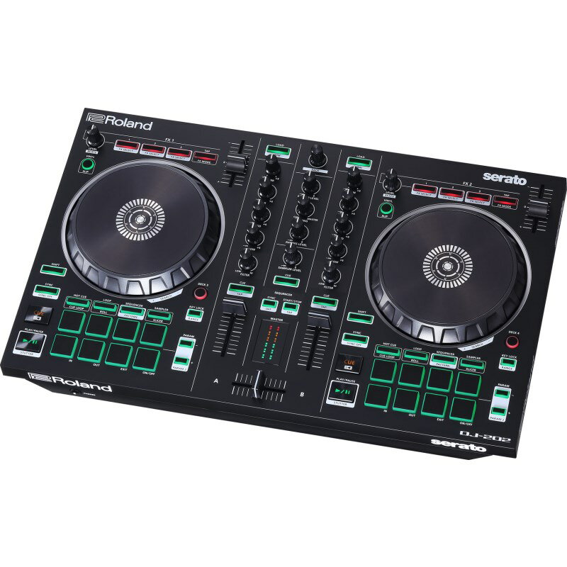 あす楽 Roland DJ-202 【Serato DJ Lite 対応 DJコントローラー】 DJコントローラー (DJ機器)