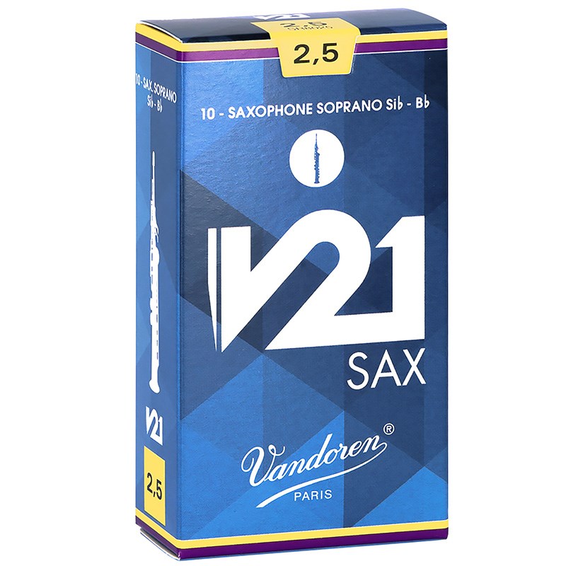 VANDOREN 「2.5」ソプラノサックス用リード バンドレン V21 サックス用アクセサリ リード (管楽器・吹奏楽器)