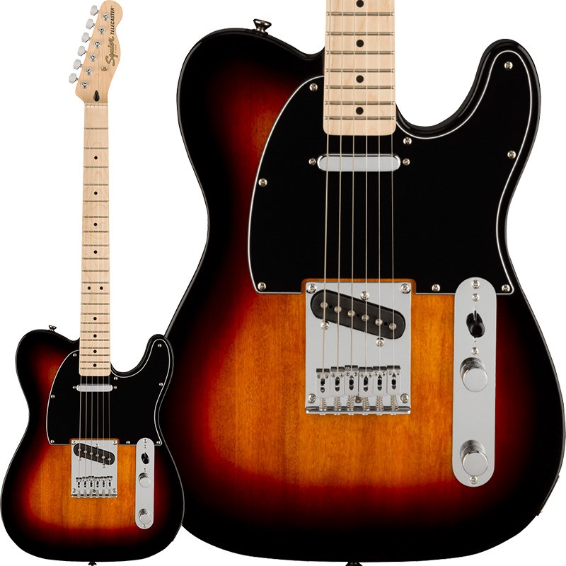 ギター, エレキギター Squier by Fender by Affinity Series Telecaster (3-Color SunburstMaple) gp5