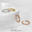 【11/25〜半額クーポン】【11/25限定!抽選で最大P300%バック】 ピアス 両耳セット ジルコニア ライン ピアス フープ 両耳 2個セット 金属アレル...