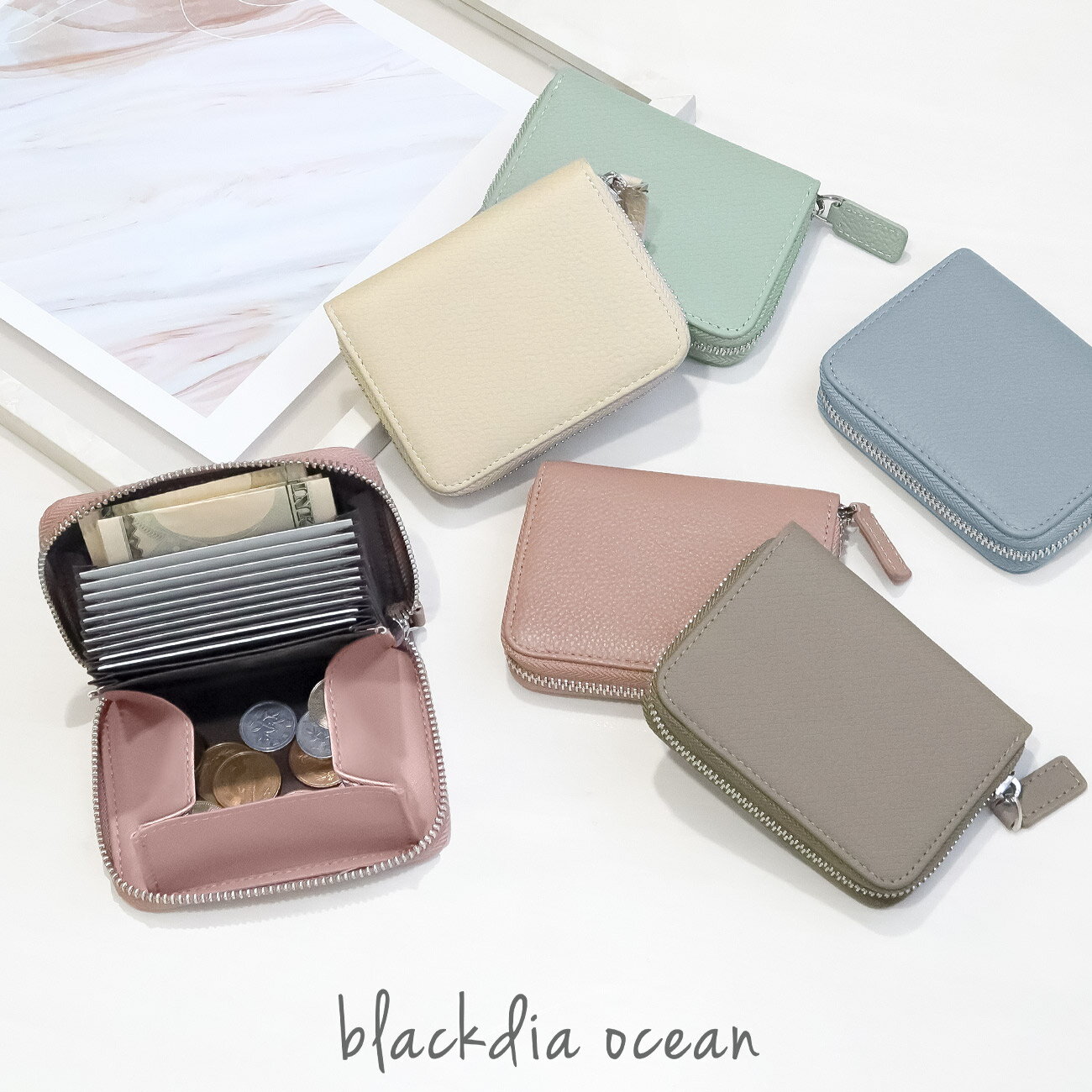 【9/24まで70％OFFクーポン】財布 ミニ財布 レディース財布 ウォレット ミニウォレット コインケース カードケース 本革 カードケース カード入れ 大容量 二つ折り じゃばら 小銭入れ ファスナー スキミング防止 磁気防止 一粒万倍日 ブランド