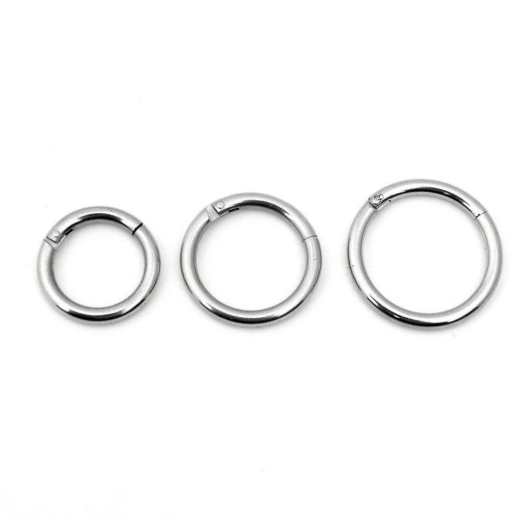 【最大20％OFFクーポン】人気 メンズ レディース ブランド SBG セグメント リング ピアス 両耳 2個セット 14G 12mm 10mm 8mm シルバー ステンレス