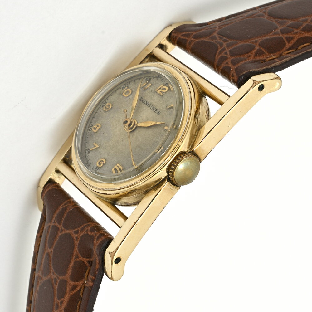 ロンジン 金張り 手巻 1940年代 ミディアムサイズ アンティーク【中古】【質屋出品】LONGINES