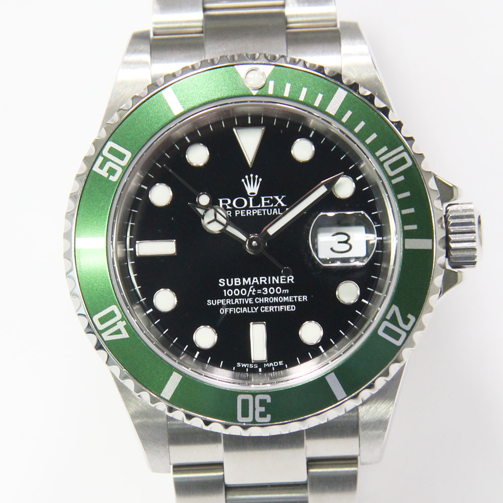 ロレックス　サブマリーナ　16610LV　2005年頃（D番）　ROLEX　SS　自動巻【中古】AB《《返品可》【質屋出品】【送料無料】