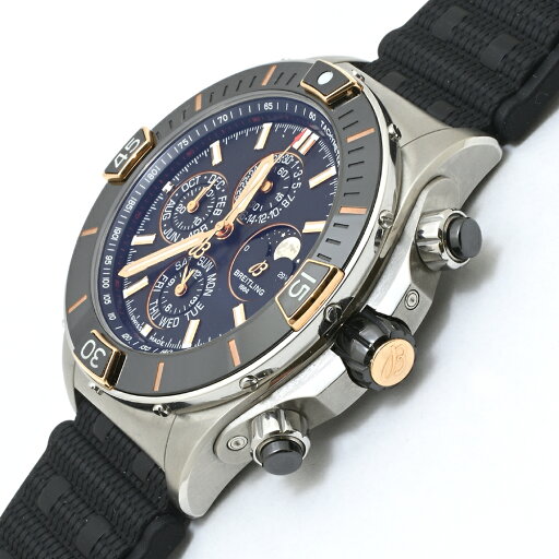 ブライトリング スーパークロノマット44 フォーイヤーカレンダー I19320 SS/RG 自動巻 メンズ【中古】ランクA【質屋出品】BREITLING ブライトリング スーパークロノマット44 フォーイヤーカレンダー I19320 SS/RG 自動巻 メンズ【中古】ランクA【質屋出品】BREITLING