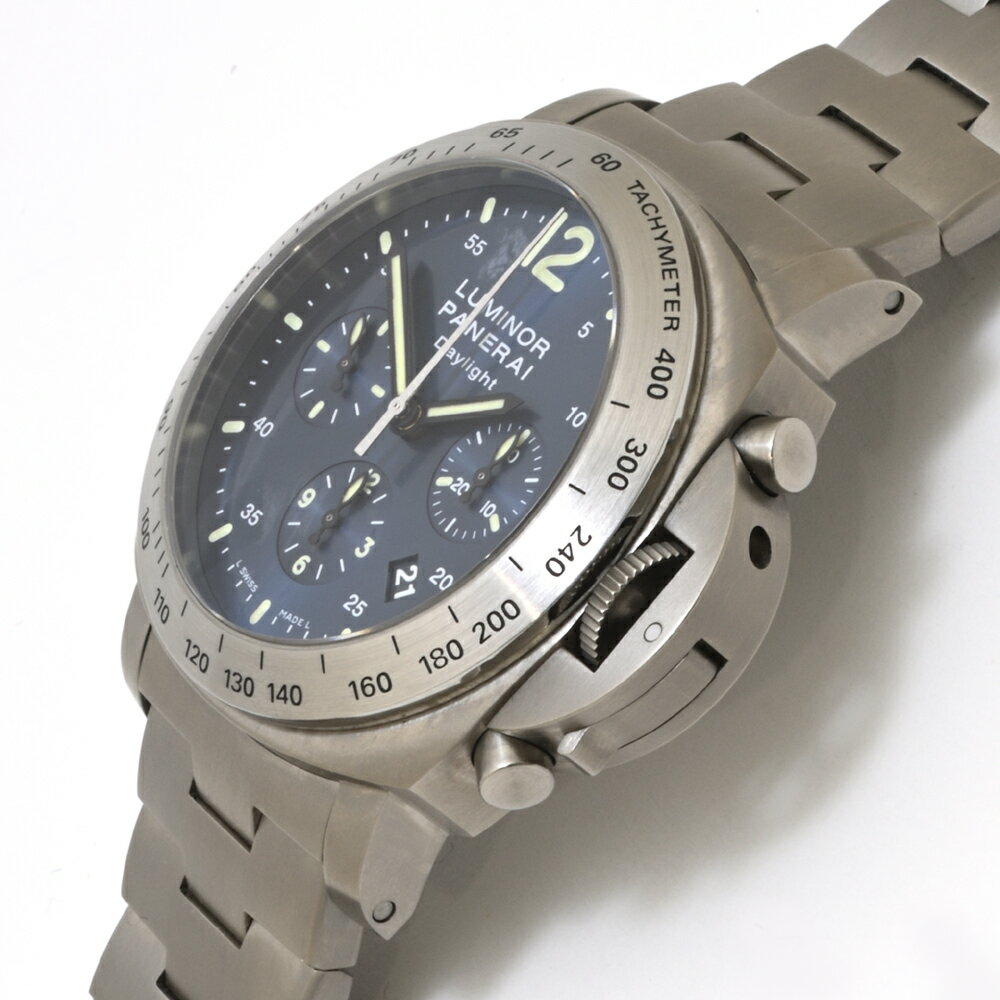 パネライ ルミノール クロノグラフ デイライト PAM00327(OP6779) チタン 自動巻 O ...