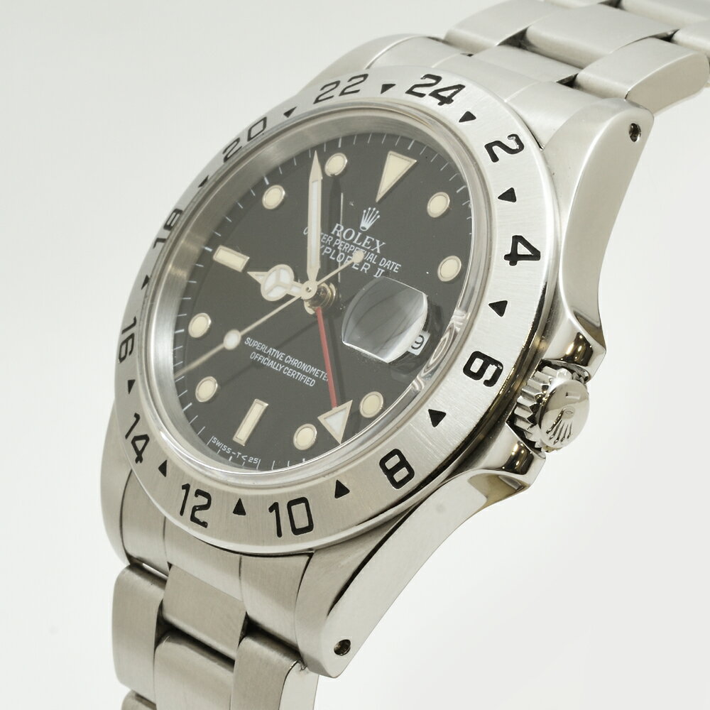 ロレックス 16570 エクスプローラー2 トリチウム 1990年頃 E番 SS 自動巻 メンズ【...