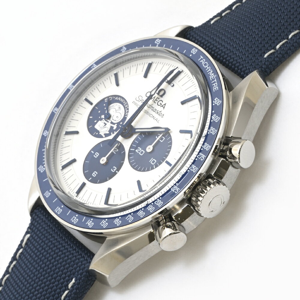 オメガ スピードマスター スヌーピーアワード 50周年記念モデル コーアクシャル 【未使用品】 310.32.42.50.02.001 手巻 SS/セラミックベゼルリング メンズ【質屋出品】OMEGA