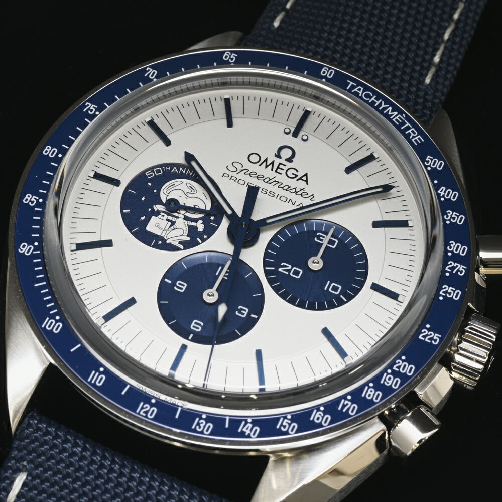 オメガ スピードマスター スヌーピーアワード 50周年記念モデル コーアクシャル 【未使用品】 310.32.42.50.02.001 手巻 SS/セラミックベゼルリング メンズ【質屋出品】OMEGA