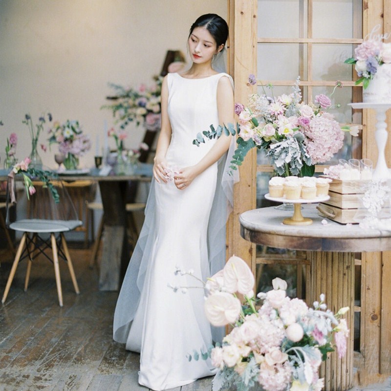 ウェディングドレス 結婚式 ロングドレス ウエディングドレス 二次会 マーメイドドレス 花嫁 マーメイドライン ブライダル パーティードレス 発表会 エンパイア 披露宴 大きいサイズ/小きいサイズ wedding dress