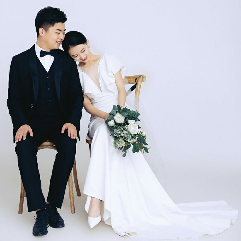 ウェディングドレス 袖あり ロングドレス マーメイドドレス 結婚式 ウエディングドレス 二次会 マーメイドライン ブライダル 花嫁 パーティードレス エンパイア 披露宴 発表会 大きいサイズ/小きいサイズ 海外挙式 wedding dress