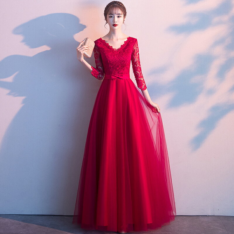 ロングドレス 演奏会 カラードレス 赤 パーティードレス 結婚式 ドレス 二次会 イブニングドレス 花嫁 カクテルドレス フォーマルドレス コンサート エンパイア お呼ばれ 発表会 披露宴 大きいサイズ XXS XS S M L XL XXL XXXL