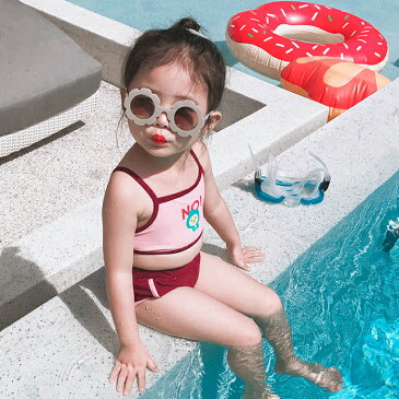 キッズ 水着 女の子 セパレート 子供水着 2点セット スイミング ジュニア 水着 ガールズ 子ども用 水着 スクール水着 女児 ラッシュガード 水泳 ビーチ プール 海 水遊び 可愛い 幼稚園 保育園【80cm 90cm 100cm 110cm 120cm】