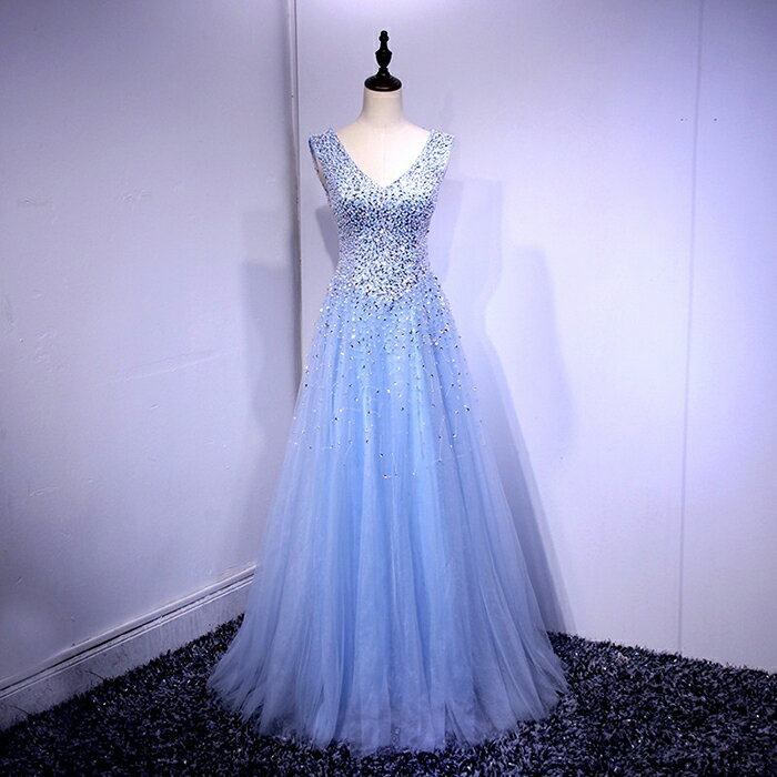 ロングドレス 演奏会用ドレス パーティードレス カラードレス 青 イブニングドレス 花嫁 結婚式 カクテルドレス 二次会 フォーマルドレス お呼ばれ ワンピース コンサート エンパイア 発表会 披露宴 大きいサイズ XXS XS S M L XL XXL