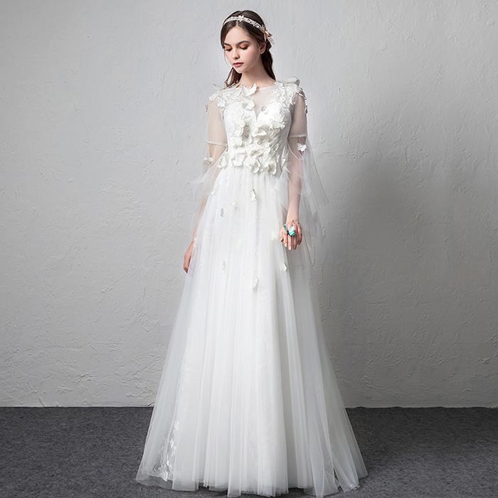 ǥ󥰥ɥ쥹 A饤ɥ쥹 ֲ 󥰥ɥ쥹 ǥ󥰥ɥ쥹 󼡲 ѡƥɥ쥹 뺧 ƤФ ѥ Ĺµ Ϫ 礭/ wedding dress