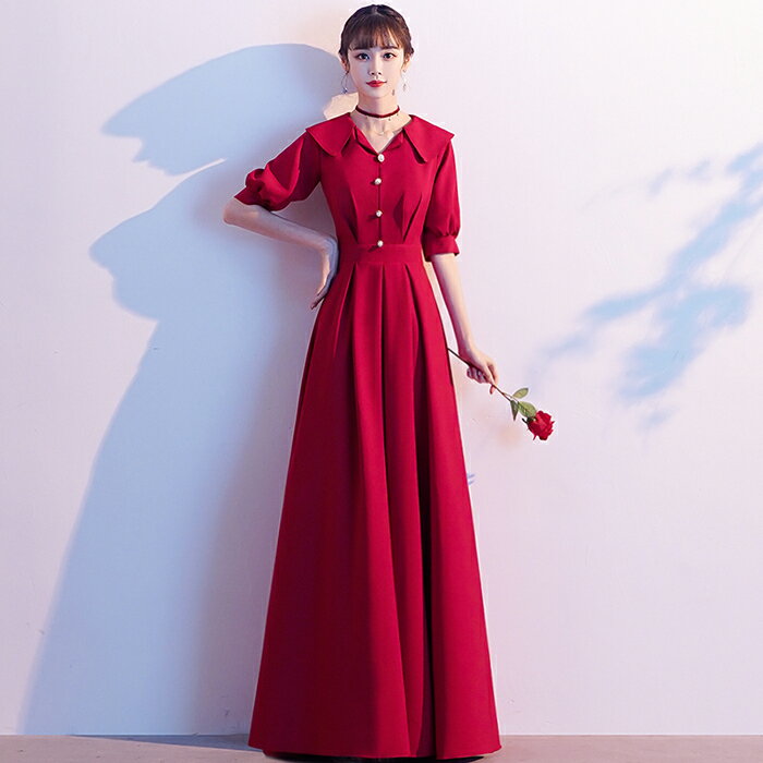 ロングドレス 演奏会 カラードレス 袖あり パーティードレス イブニングドレス フォーマルドレス 花嫁 ドレス 結婚式 カクテルドレス 二次会 お呼ばれ ワンピース エンパイア コンサート 発表会 披露宴 大きいサイズ XXS XS S M L XL XXL XXXL