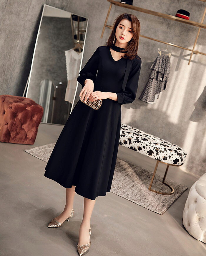 ロングドレス 演奏会 カラードレス 袖あり 黒 イブニングドレス パーティードレス 演奏会用ドレス フォーマルドレス カクテルドレス 花嫁 結婚式 Aラインドレス 大きいサイズ ワンピース 二次会 エンパイア お呼ばれ コンサート 発表会 披露宴 夏 XXS XS S M L XL XXL XXXL